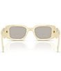 Prada Women's PR17WSF 51mm Rectangle Sunglasses, Color:Light Brown - Image 4