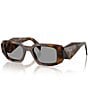 Prada Women's PR17WSF 51mm Rectangle Sunglasses, Color:Juniper Tortoise - Image 1