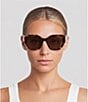 Prada Women's PR19ZS 54mm Butterfly Retro Sunglasses - Image 6