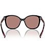 Color:Mogano/Light Brown - Image 4 - Women's PR22ZS 53mm Square Sunglasses