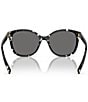 Color:Black Crystal Tortoise/Dark Grey - Image 4 - Women's PR22ZS 53mm Tortoise Square Polarized Sunglasses