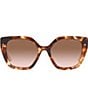 Color:Brown Tortoise - Image 2 - Women's PR24XS 52mm Brown Cat Eye Sunglasses