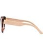 Color:Brown Tortoise - Image 3 - Women's PR24XS 52mm Brown Cat Eye Sunglasses