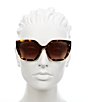 Color:Brown - Image 2 - Women's PR24XS 52mm Brown Cat Eye Sunglasses
