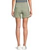 Color:Juniper Green - Image 2 - Kanab Stretch Organic Cotton Canvas Pocketed Mid Rise Pull-On Short