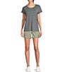 Color:Juniper Green - Image 3 - Kanab Stretch Organic Cotton Canvas Pocketed Mid Rise Pull-On Short