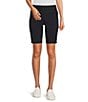Color:Black - Image 1 - Koen Flat Front Knit Jersey Pull-On Shorts