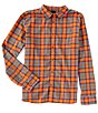 Color:Ember - Image 1 - Los Feliz Flannel Long-Sleeve Organic Materials Woven Shirt