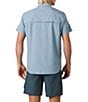 Color:Chambray Heather - Image 2 - Prana Lost Sol Performance Short Sleeve Woven Shirt