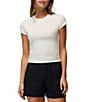 prAna Lotus Soft Stretch Banded Crew Neck Short Sleeve Fitted Tee - Image 5