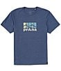 Color:Blue Heather - Image 1 - PrAna Prana Mountain Light Short Sleeve Graphic T-Shirt