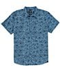 Color:High Tide - Image 1 - Stimmersee Chalk High Tide Floral Short Sleeve Woven Shirt