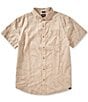 prAna Tinline Short Sleeve Woven Shirt, Color:Sandstone Seedling - Image 1