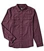 Color:Mulberry - Image 1 - Westbrook Flannel Long-Sleeve Recycled Materials Woven Shirt