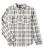 Color:Pampas - Image 1 - Westbrook Flannel Long-Sleeve Recycled Materials Woven Shirt
