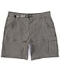Color:Flint - Image 1 - Zion Performance Stretch 8#double; Inseam Cargo Shorts