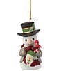 Precious Moments 17th Annual Snowman With Tree Hanging Ornament - Image 1