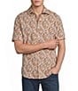 Cremieux Premium Denim Floral Short Sleeve Woven Shirt - Image 1