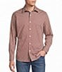 Premium Denim Geometric Print Long Sleeve Woven Shirt - Image 1