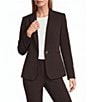 Preston & York Alyssa Notch Lapel Long Sleeve One Button Crepe Blazer - Image 1