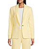 Preston & York Alyssa Notch Lapel Long Sleeve One Button Crepe Blazer - Image 1