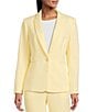 Preston & York Alyssa Notch Lapel Long Sleeve One Button Crepe Blazer - Image 4