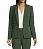 Preston & York Alyssa Notch Lapel Long Sleeve One Button Crepe Blazer - Image 1