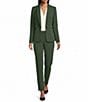 Preston & York Alyssa Notch Lapel Long Sleeve One Button Crepe Blazer - Image 4