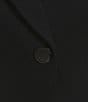 Preston & York Alyssa Notch Lapel Long Sleeve One Button Crepe Blazer, Color:Black - Image 7