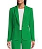 Preston & York Alyssa Notch Lapel Long Sleeve One Button Crepe Blazer - Image 1