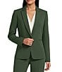Preston & York Alyssa Notch Lapel Long Sleeve One Button Crepe Blazer - Image 3