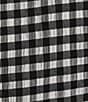Color:Black/White - Image 3 - Billie Sleeveless Round Neck Gingham Jumpsuit