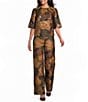 Preston & York Coordinating Trudie Autumn Floral Wide Leg Pant - Image 3