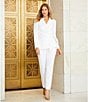 Preston & York Corey Stretch Crepe Ankle Pants, Color:True White - Image 6