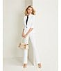 Preston & York Corey Stretch Crepe Ankle Pants, Color:True White - Image 7