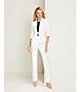Preston & York Corey Stretch Crepe Ankle Pants, Color:True White - Image 8