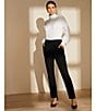 Preston & York Corey Stretch Crepe Ankle Pants, Color:Black - Image 10