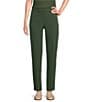 Preston & York Corey Stretch Crepe Ankle Pants, Color:Hunter - Image 4