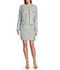 Preston & York Gerri Tweed Long Sleeve Button Front Coordinating Jacket, Color:Mist Tweed - Image 3