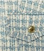 Preston & York Gerri Tweed Long Sleeve Button Front Coordinating Jacket, Color:Mist Tweed - Image 4