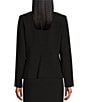 Color:Black - Image 2 - Liza Bistretch Notch Collar Long Sleeve Jacket