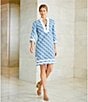 Color:Regatta - Image 5 - Loretta Linen Blend 3/4 Sleeve Shift Dress