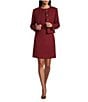 Preston & York Preston & York Coordinating Margaret Tweed 4 Button Jacket, Color:Beet - Image 4