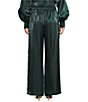 Preston & York Nova Metallic Organza Coordinating Pallazo Pants - Image 2