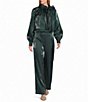 Preston & York Nova Metallic Organza Coordinating Pallazo Pants - Image 3