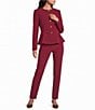 Preston & York Quinn Stretch Crepe Long Sleeve Round Neckline Coordinating Jacket - Image 3