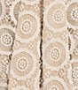 Preston & York Rita Lace Mock Neckline Tie Back Dress, Color:White/biscuit - Image 3