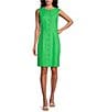 Color:Pear - Image 1 - Sherri Knee Length Sleeveless Linen Dress