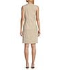 Color:Biscotti - Image 2 - Sherri Knee Length Sleeveless Linen Dress