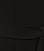 Color:Black - Image 3 - Sydney V-Neck Short Sleeve Tie Waist Midi Dress